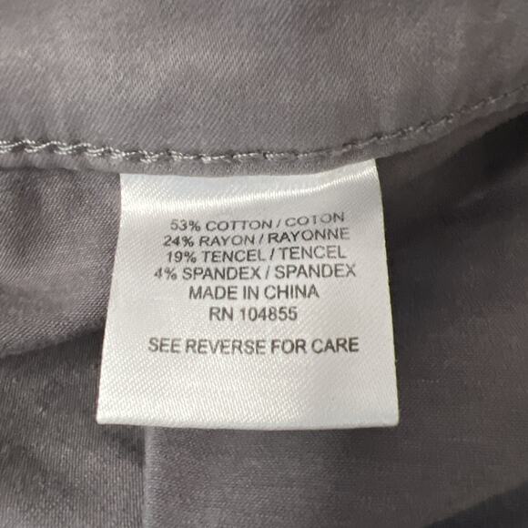 Lila Ryan Pants Womens 16 Gray Flat Front Back Pocket Stitch Fix Chinos New - Picture 5 of 10